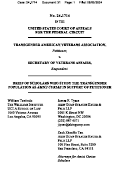 Cover page of Transgender American Veterans Association v. Secretary of Veterans Affairs: Amicus Brief