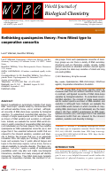 Cover page: Rethinking quasispecies theory: From fittest type to cooperative consortia