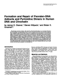 Cover page: Formation and repair of psoralen-DNA adducts and pyrimidine dimers in human DNA and chromatin.