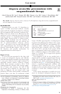 Cover page: Alopecia areata-like presentations with mogamulizumab therapy