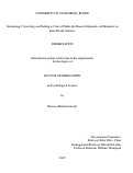 Cover page: Examining, Correcting, and Failing to Correct Politically Biased Judgments and Memories in Real-World Contexts