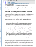 Cover page: Residential urban tree canopy is associated with decreased mortality during tuberculosis treatment in California