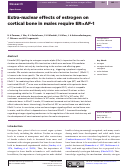 Cover page: Extra-nuclear effects of estrogen on cortical bone in males require ERαAF-1.