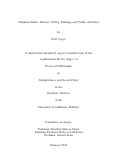 Cover page: Criminal Justice Reform: Voting, Policing, and Public Attitudes