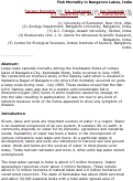 Cover page: Fish Mortality in Bangalore Lakes, India