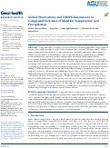 Cover page: Global Observations and CMIP6 Simulations of Compound Extremes of Monthly Temperature and Precipitation.