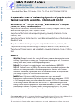 Cover page: A Systematic Review of the Learning Dynamics of Proprioception Training: Specificity, Acquisition, Retention, and Transfer.