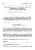 Cover page: Convective heat transfer coefficients and clothing insulations for parts of the clothed human body under airflow conditions