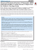 Cover page: Clinical and Biochemical Function of Polymorphic NR0B1 GGAA-Microsatellites in Ewing Sarcoma: A Report from the Children's Oncology Group