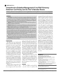 Cover page: Comprehensive Outpatient Management of Low-Risk Pulmonary Embolism: Can Primary Care Do This? A Narrative Review