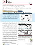 Cover page: Enantioselective Intramolecular Iridium-Catalyzed Cyclopropanation of α‑Carbonyl Sulfoxonium Ylides