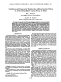 Cover page: Ventilation and transport of thermocline and intermediate waters in the northeast Pacific during recent El Niño