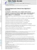 Cover page: Comorbid diagnoses for youth at clinical high risk of psychosis.