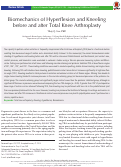 Cover page: Biomechanics of hyperflexion and kneeling before and after total knee arthroplasty.