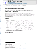 Cover page: PSD-95 protects synapses from β-amyloid