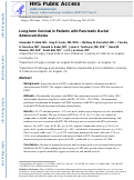 Cover page: Long-term survival in patients with pancreatic ductal adenocarcinoma.