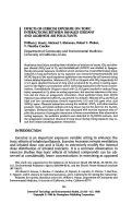 Cover page: Effects of exercise exposure on toxic interactions between inhaled oxidant and aldehyde air pollutants