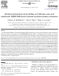 Cover page: Distributed hydrological modelling in California semi-arid shrublands: MIKE SHE model calibration and uncertainty estimation