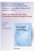 Cover page: Responses to salinity of Spartina hybrids formed in San Francisco Bay, California (S. alterniflora × foliosa and S.densiflora × foliosa)