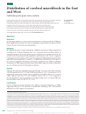 Cover page: Distribution of cerebral microbleeds in the East and West: Individual participant meta-analysis.