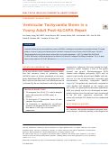 Cover page: Ventricular Tachycardia Storm in a Young&nbsp;Adult Post-ALCAPA Repair.