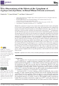 Cover page: New Observations of the Effects of the Cytoplasm of Aegilops kotschyi Boiss. in Bread Wheat Triticum aestivum L.