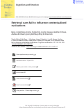 Cover page: Retrieval cues fail to influence contextualized evaluations.