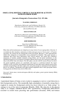 Cover page: Simulating cortical background activity at rest with filtered noise