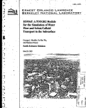 Cover page: EOS9NT: A TOUGH2 module for the simulation of water flow and solute/colloid transport in the subsurface
