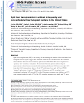 Cover page: Split liver transplantation is utilized infrequently and concentrated at few transplant centers in the United States.