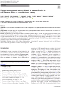 Cover page: Oxygen management among infants in neonatal units in sub-Saharan Africa: a cross-sectional survey.