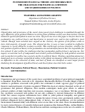 Cover page: Postmodern Political Theory and Theorization: The Challenges for Political Scientists and Stakeholders of Politics