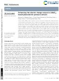 Cover page: Enhancing the electric charge output in LiNbO3-based piezoelectric pressure sensors.