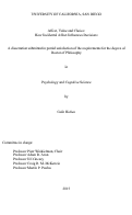 Cover page: Affect, Value and Choice : How Incidental Affect Influences Decisions