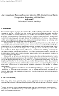 Cover page: Agreement and Pronoun Incorporation in ASL Verbs from a Bantu Perspective: Reporting of Pilot Data