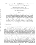 Cover page: $K$ -User Symmetric $M\times N$ MIMO Interference Channel Under Finite Precision CSIT: A GDoF Perspective