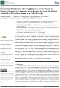 Cover page: Discordant Predictions of Extraglandular Involvement in Primary Sjögren’s Syndrome According to the Anti-SSA/Ro60 Antibodies Detection Assay in a Cohort Study