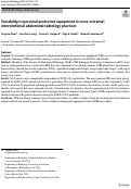 Cover page: Variability in personal protective equipment in cross-sectional interventional abdominal radiology practices.