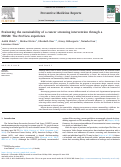 Cover page: Evaluating the sustainability of a cancer screening intervention through a PRISM: The PreView experience