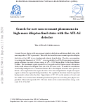 Cover page: Search for new non-resonant phenomena in high-mass dilepton final states with the ATLAS detector