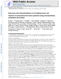 Cover page: Discovery and characterization of circulating tumor cell clusters in neuroendocrine tumor patients using nanosubstrate-embedded microchips