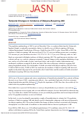 Cover page: Temporal changes in incidence of dialysis-requiring AKI.