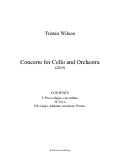 Cover page: Concerto for Cello and Orchestra