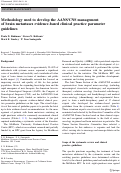 Cover page: Methodology used to develop the AANS/CNS management of brain metastases evidence-based clinical practice parameter guidelines