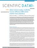 Cover page: Data-science ready, multisite, human diffusion MRI white-matter-tract statistics