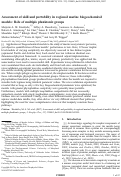 Cover page: Assessment of skill and portability in regional marine biogeochemical models: Role of multiple planktonic groups