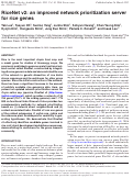 Cover page: RiceNet v2: an improved network prioritization server for rice genes