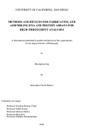 Cover page: Methods and devices for fabricating and assembling DNA and protein arrays for high-throughput analyses [electronic resource] /