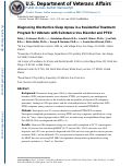 Cover page: Diagnosing Obstructive Sleep Apnea in a Residential Treatment Program for Veterans With Substance Use Disorder and PTSD