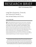Cover page: Long-Term Economic, Financial, and Industrial Trends in the United States and China